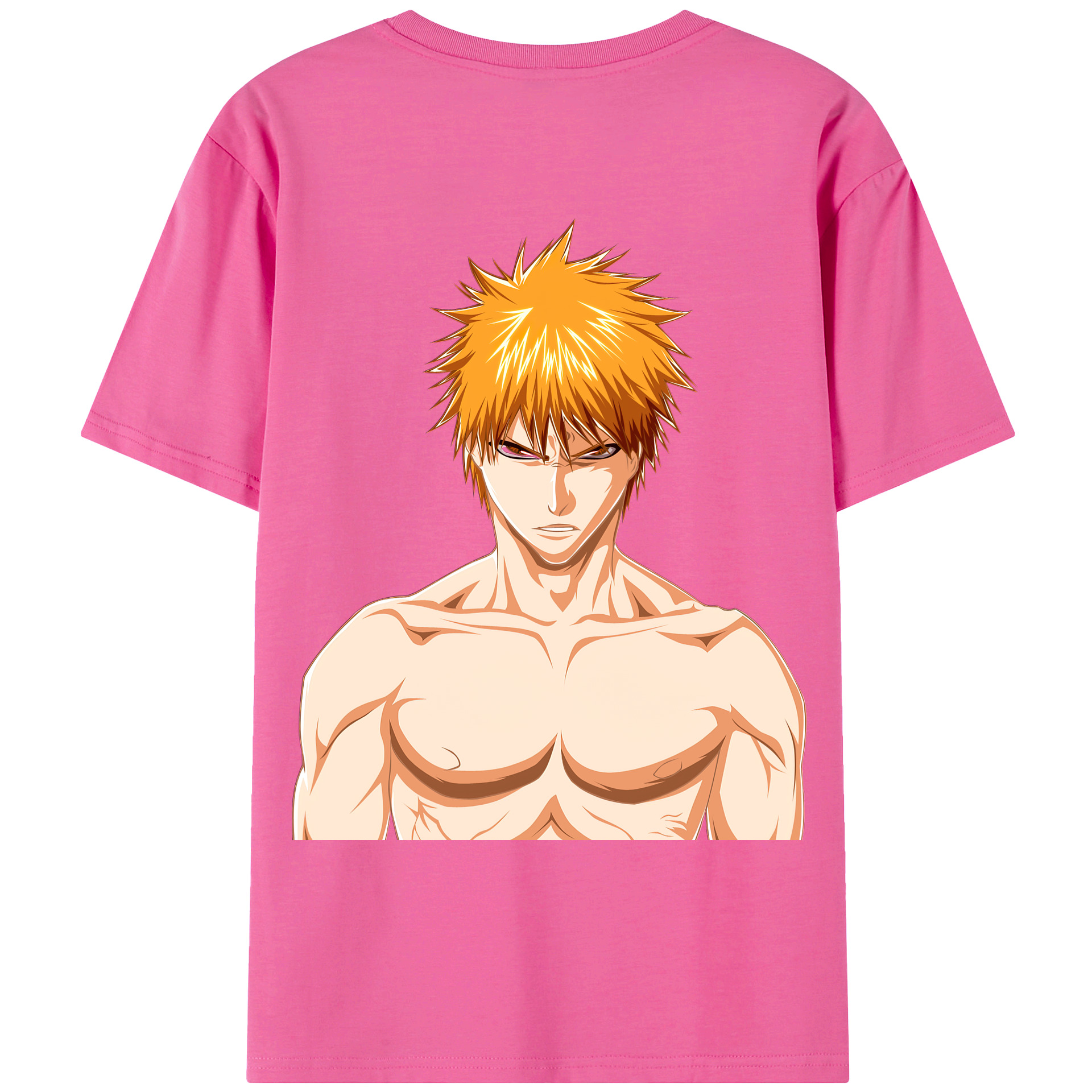 （画像用） ブリーチ 黒崎一護（くろさき いちご）BLEACH Kurosaki Ichigo レディース半袖Tシャツ(バックプリント)